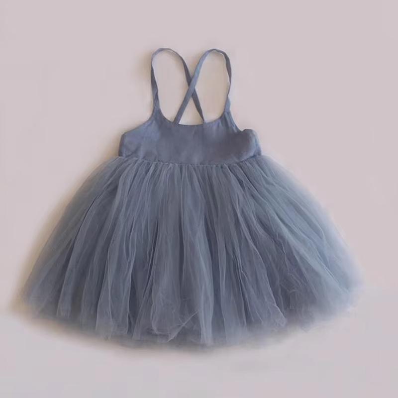 Summer Baby Girl Dress Cute Sleeveless Mesh Princess Dress Toddler Girl Birthday Clothes