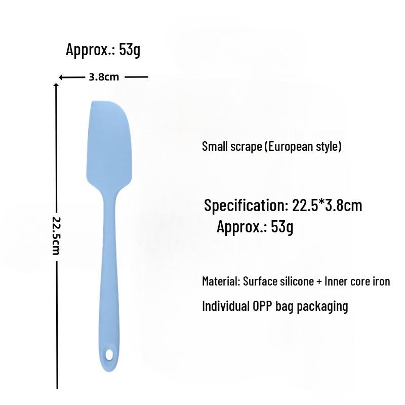 Silicone Spatula Set: Heat-Resistant, One-Piece Scrapers for Mixing & Baking (Small & Large Sizes)