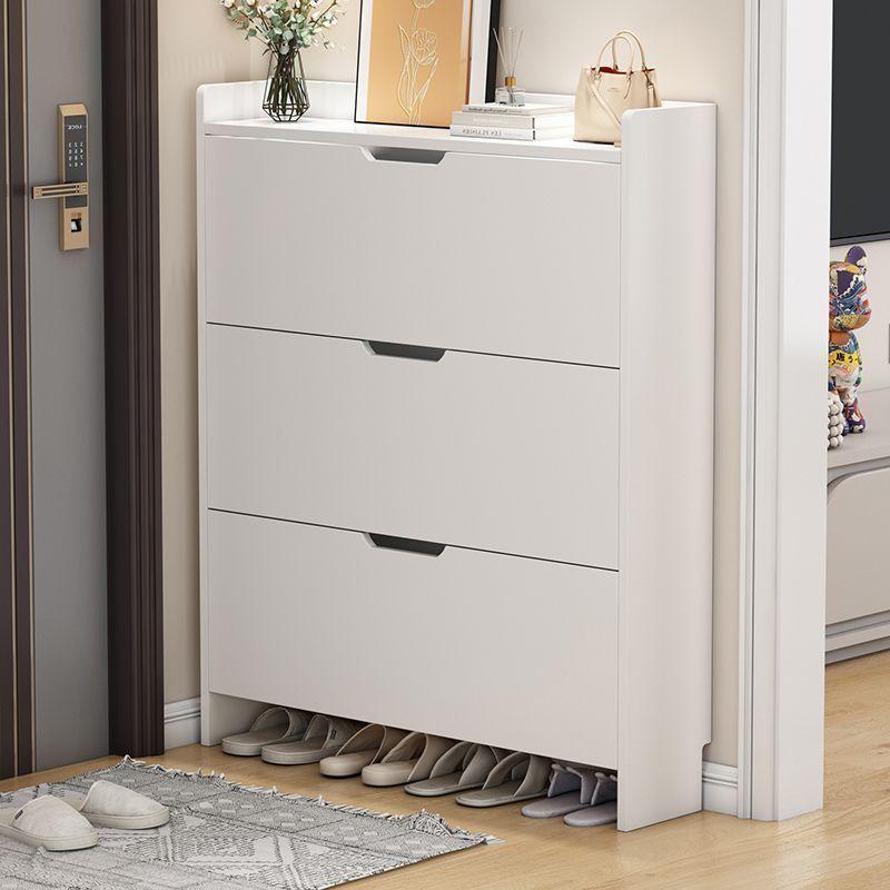 Ultra-Thin Flip-Lid Shoe Cabinet: Space-Saving Multi-Layer Rack for Narrow Entrances, Large Capacity, Economical Storage Solution