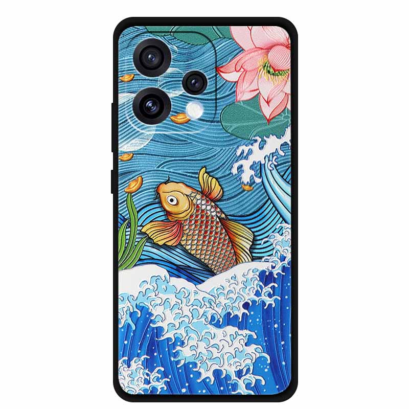 3D Emboss Case For Oppo Reno15 5G Phone Case Reno 15 Coque Flowers Silicone Soft Back Cover For Oppo Reno 15C 5G 2025 Case Funda