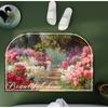 Oil Painting Wind Mat Absorbent Mat Cushioned Bathroom Foot Mat Bathroom Toilet Non-slip Absorbent Mat Carpet Door Mat Entry