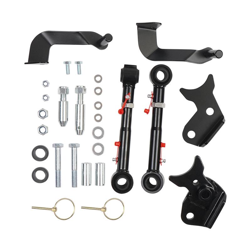 2,5"-6" Höherlegung Verstellbar Vordere Stabilisatorstrebe Schnellverschluss Schwarz Für Jeep 2019+ Wrangler JL PRC-1010-BK