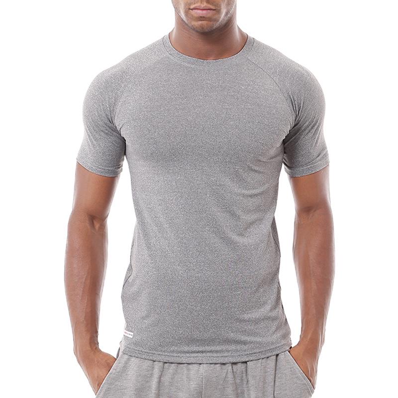 Summer Men's Quick-Dry Short Sleeve Workout Tee for Outdoor Sports
