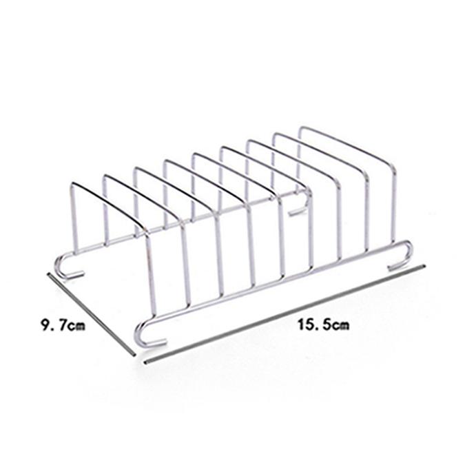 Edelstahl-Toastständer Werkzeug Kühlgitter Brothalterständer Rechteckig Heißluftfritteusen Zubehör für Küche & Esszimmer