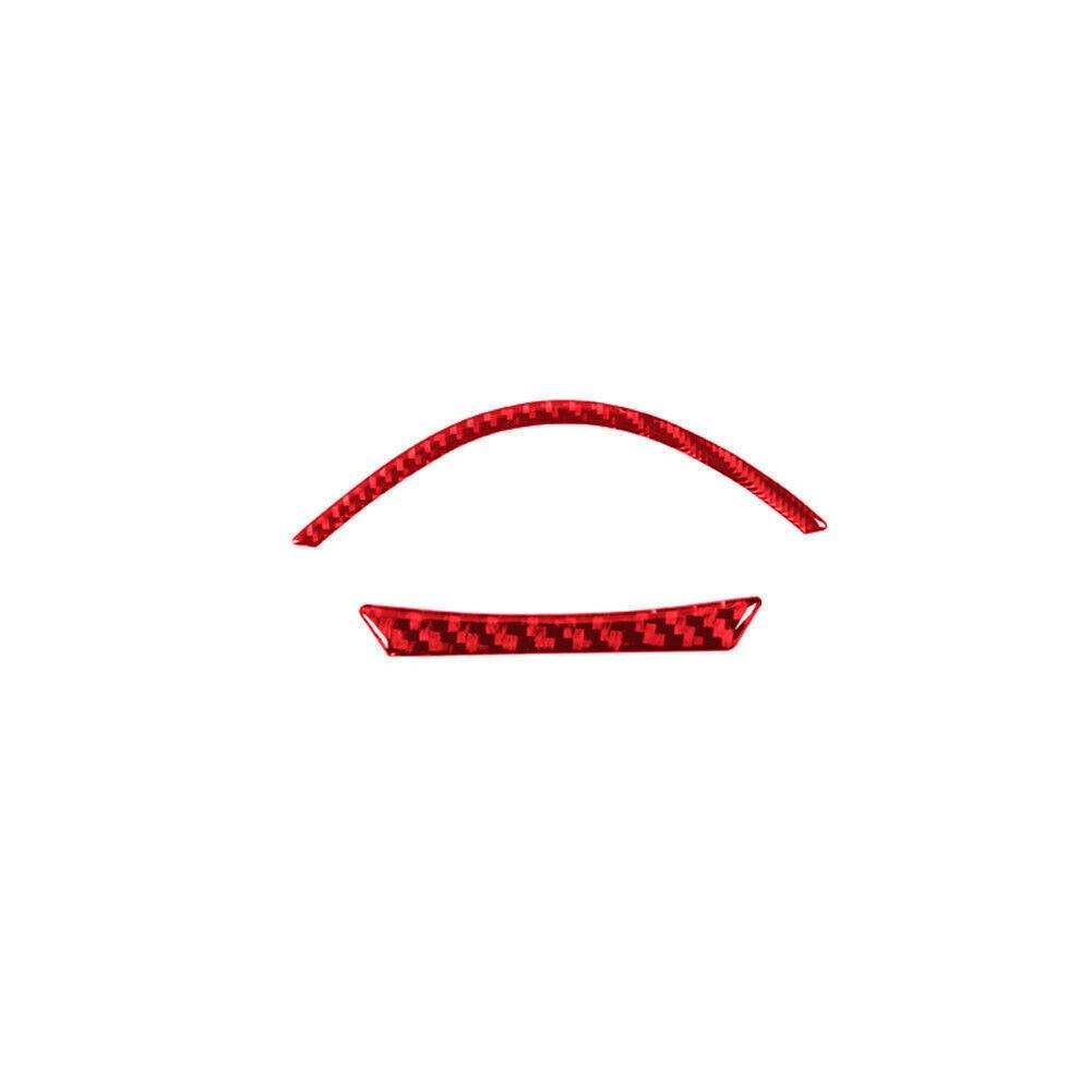 For Toyota Highlander Red Carbon Fiber Interior Speedometer Accent Cover Trim