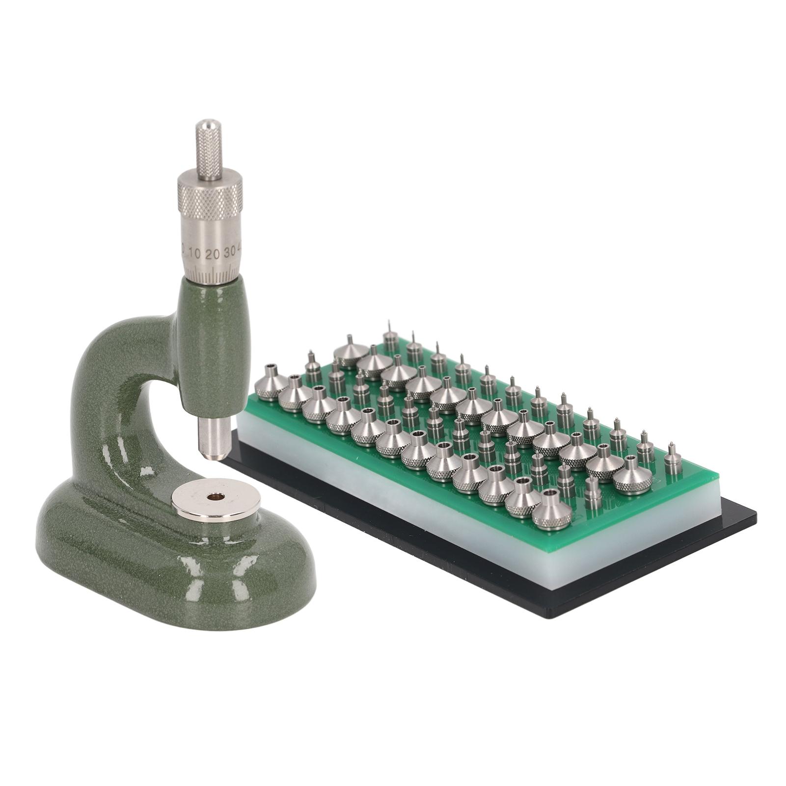 

Инструмент для ремонта часов, алюминиевый сплав, корпус часов, закрыватель с 48 шт. штампов, ювелирный инструмент для часовщика