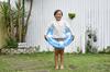 Igarashi 60cm Inflatable Ring, Clear Marine Style, with Rope, RGE-60D