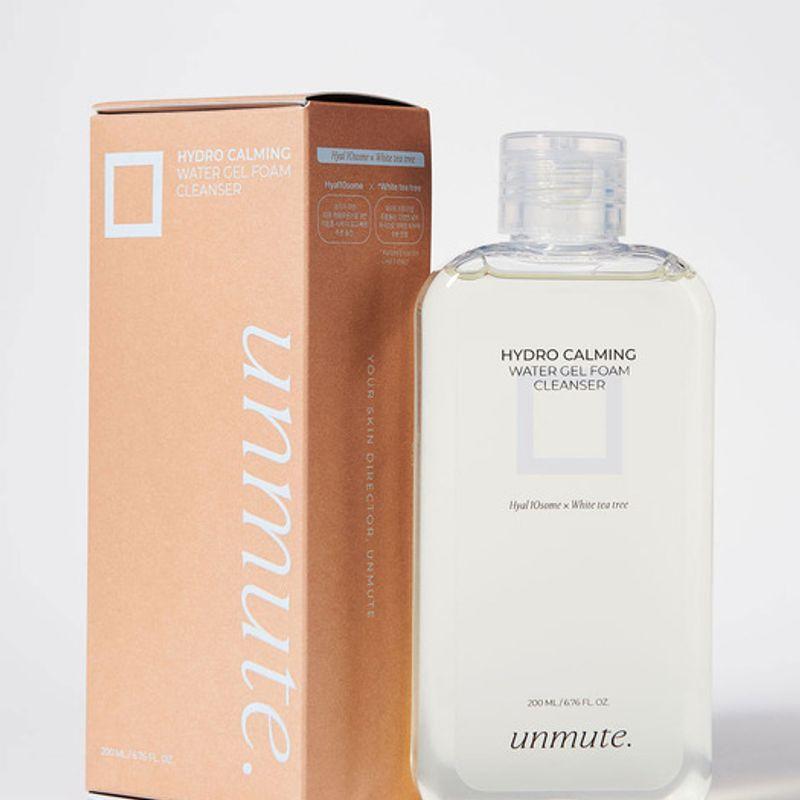 Unmute. Hydro Calming Water Gel Foam Cleanser 200ml