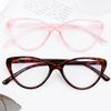Neue Cat-Eye-Dreieckrahmen-Anti-Blaulicht-Brille Klassische Herren-Damen-Lesebrille Retro-Dreieckrahmen Transparente Brille
