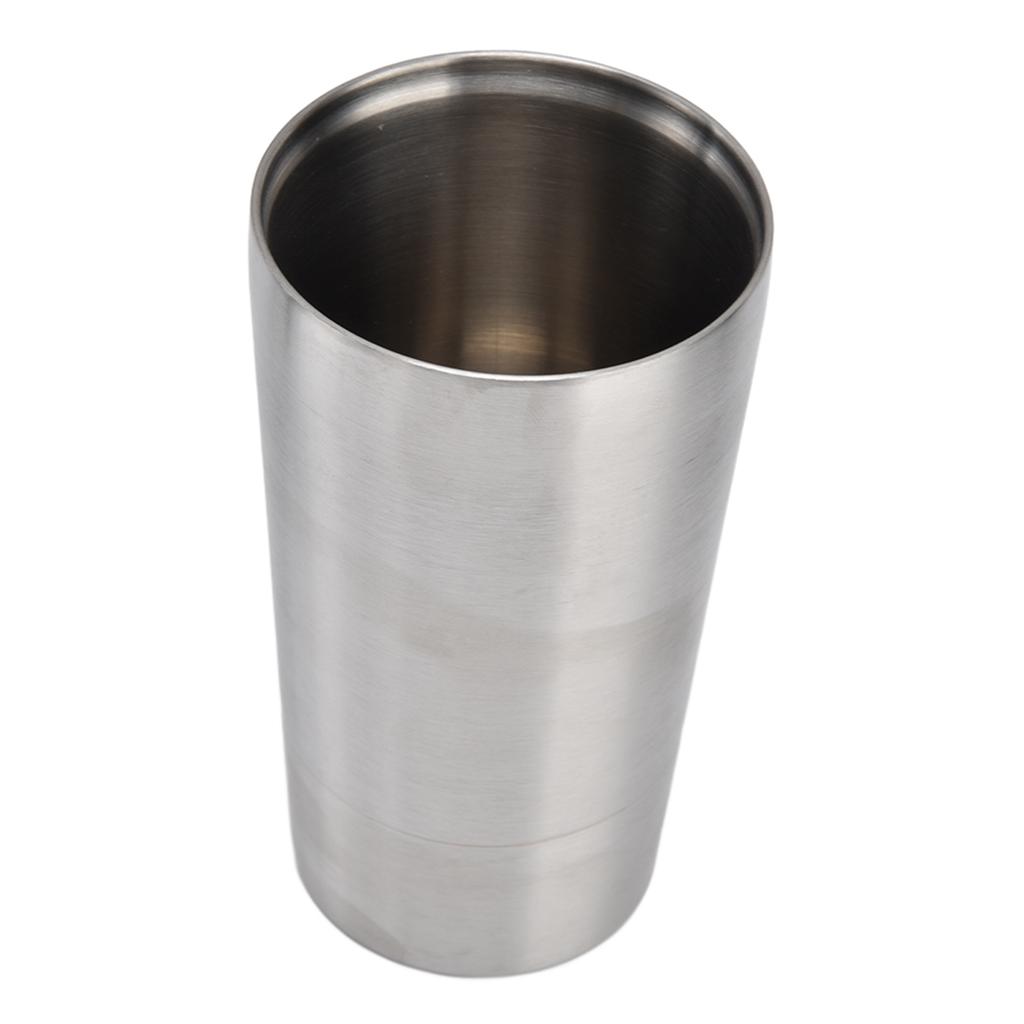 Dvoustěnný kovový hrnek na pivo z nerezové oceli 304, hrnek na koktejly a kávu, protiopařovací hrnek