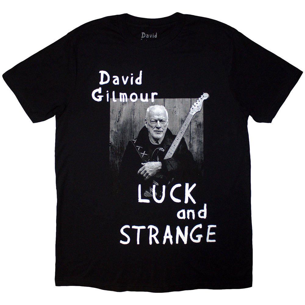 David Gilmour Unisex T-Shirt für Erwachsene, Motiv: Luck & Strange Portrait