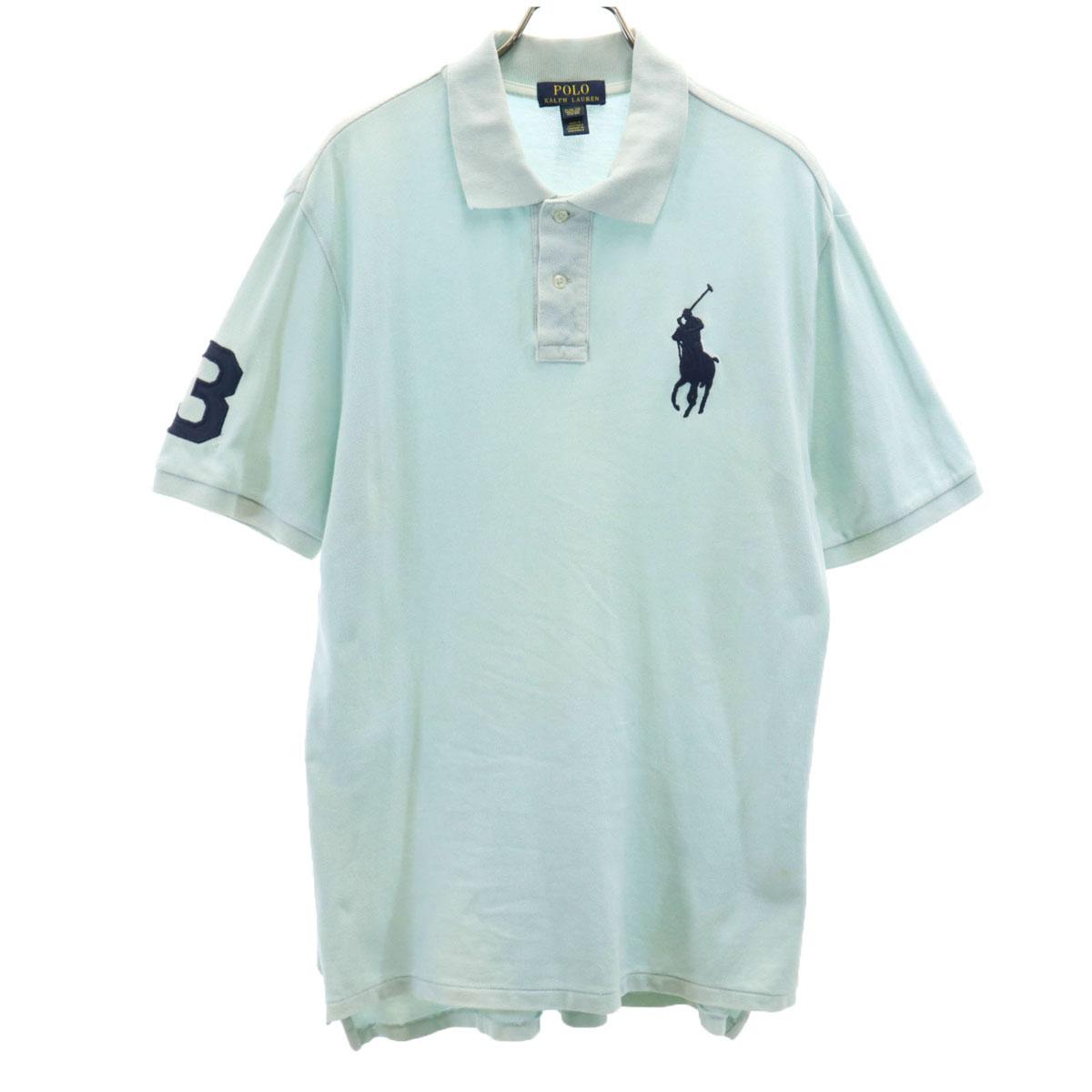 

POLO RALPH LAUREN Big Pony Embroidery Short sleeve Polo shirt Fawn Kid s Used