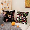 Christmas Tree Bells Snowman Pillow Case Sofa Living Room Bedroom Double-Sided Printing Square Cushion Nap Time Cushion Cover