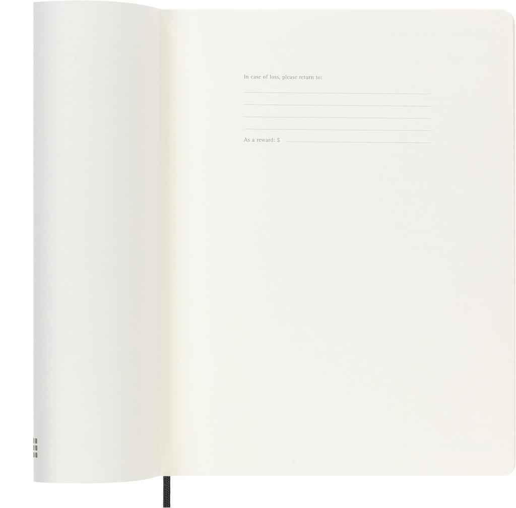 Moleskine 2026 Weekly XL Size x Soft Starts Model DSB12WN4Y26 Planner, 12-Month Diary, (19cm 25cm), Cover, Black, January,