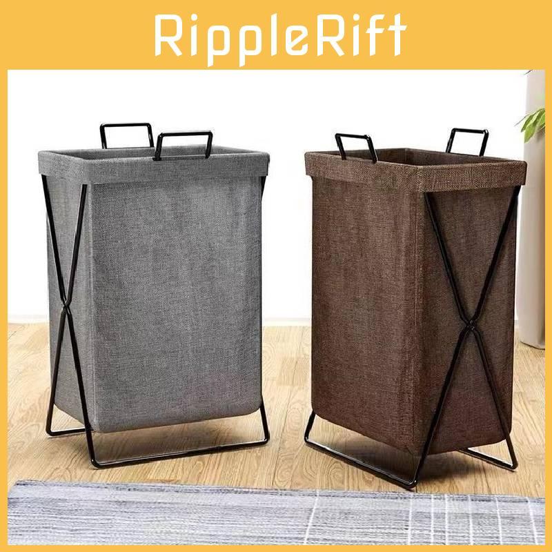 Foldable Laundry Bin With Handles For Dormitory Bathroom Bedroom Use
