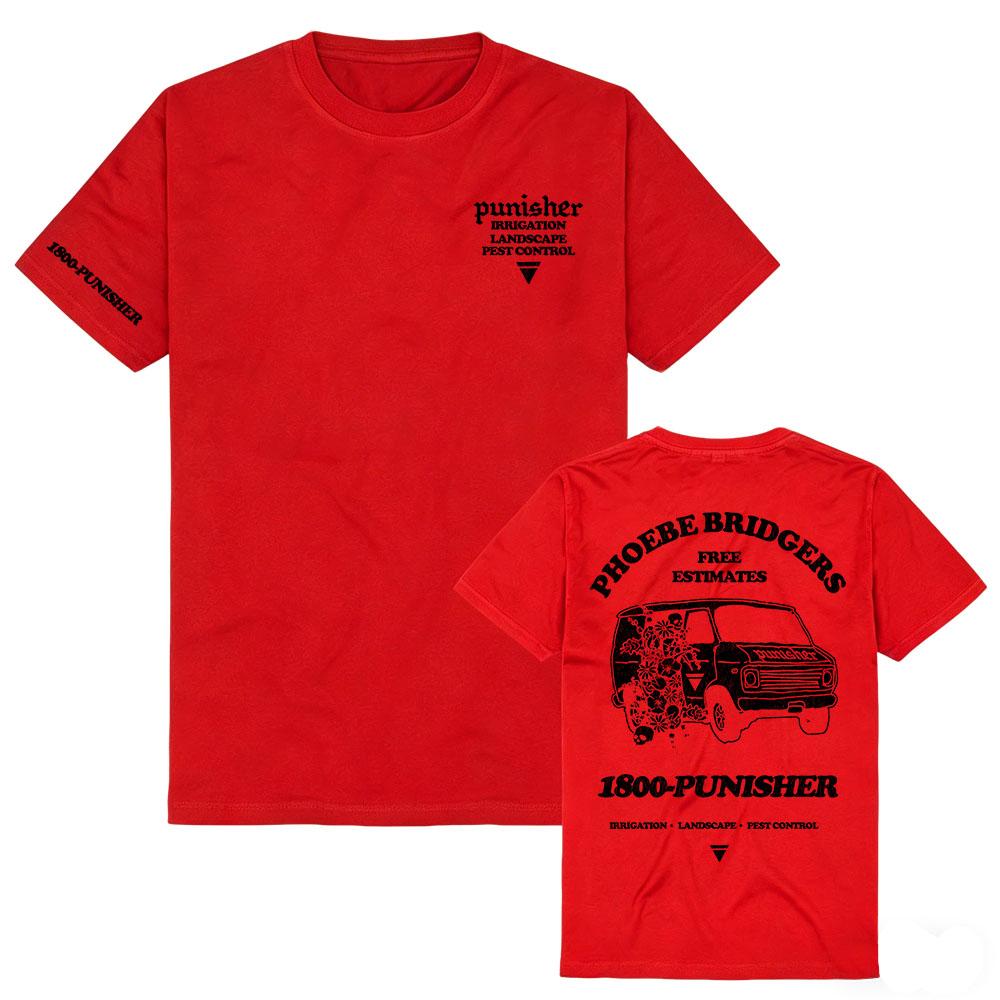 Punisher Tee Phoebe Bridgers Design T-shirt Short Sleeve Summer Cotton Soft Tshirts Streetwear Unisex Graphic T Shirt