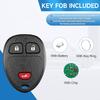 Key Fob Replacement Fits for Chevy Silverado 1500 2500 Tahoe Suburban Avalanche Equinox GMC Sierra Acadia Yukon XL 2007 2008 2009 2010 2011 2012 2013