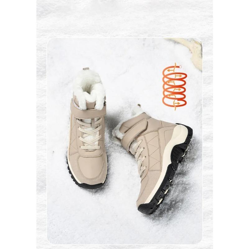 Warm Women's Snow Boots Fashion Outdoor Women Platform Anti-Slip Hiking Boot Waterproof Winter Warm Ankle