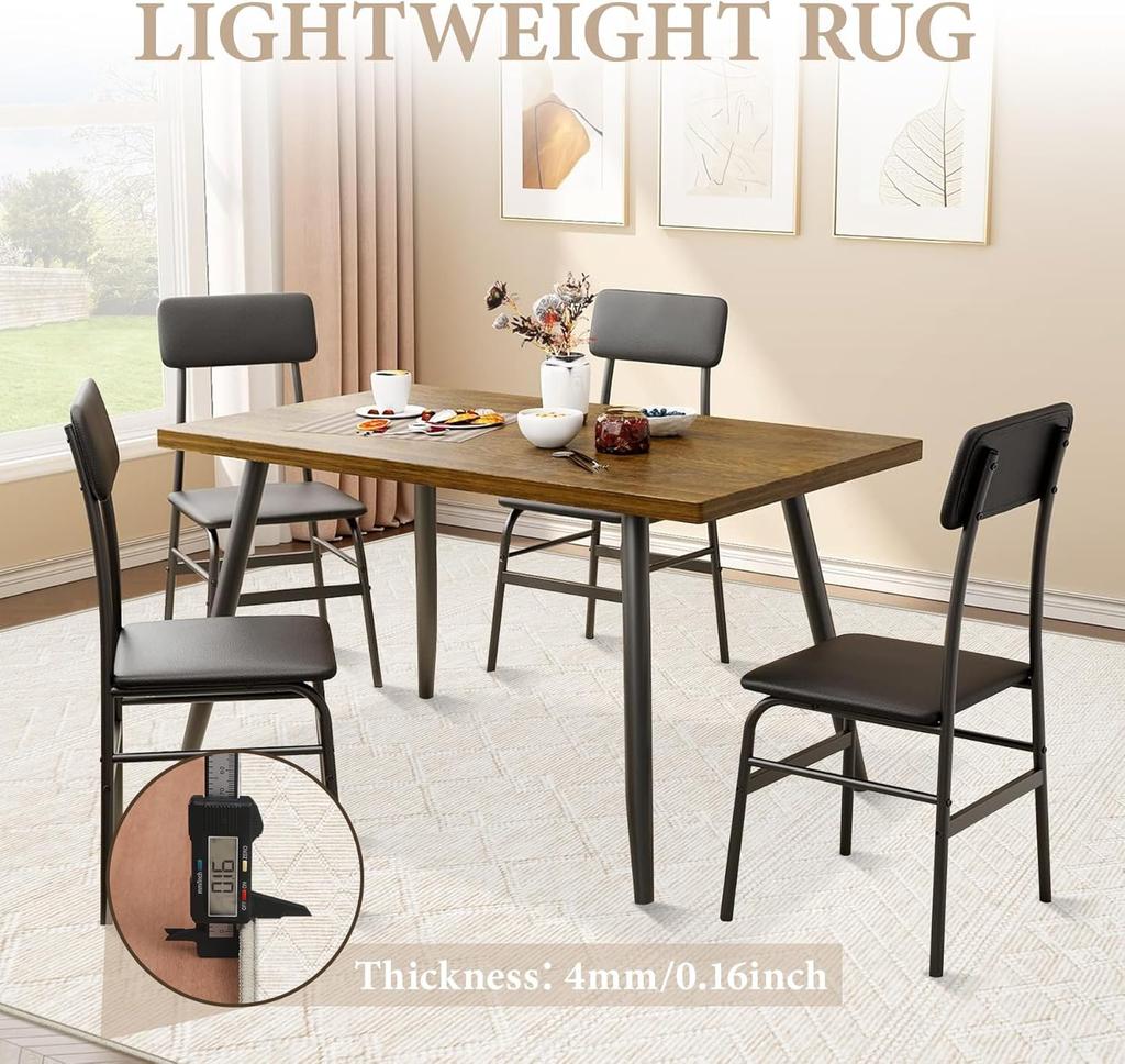 Moderner minimalistischer Teppich - Fleckenabweisend und langlebig Schlafzimmer-Eingangsmatte / Bettvorleger Wohnzimmer-Sofa-Teppich Heimdekor