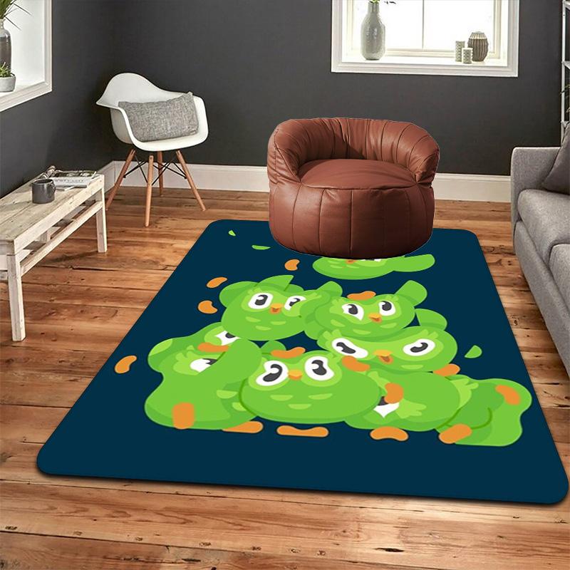 Doolingo-inspired Rug Floor Mat for Living Room or Bedroom Soft and Comfortable Carpet a Gift for Birthday and Holiday.