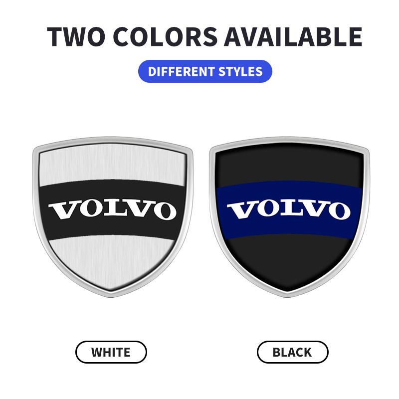 3D Metal Shield Badge Sticker Body Side Fender Trunk Decoration Sticker For Volvo Xc60 XC90 V40 S60 V50 V60 C30 Xc40 S80 S40 V90