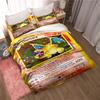 Bedding sets featuring various Pokémon card designs and sizes—including soft duvet covers and pillowcases—suitable for teenagers