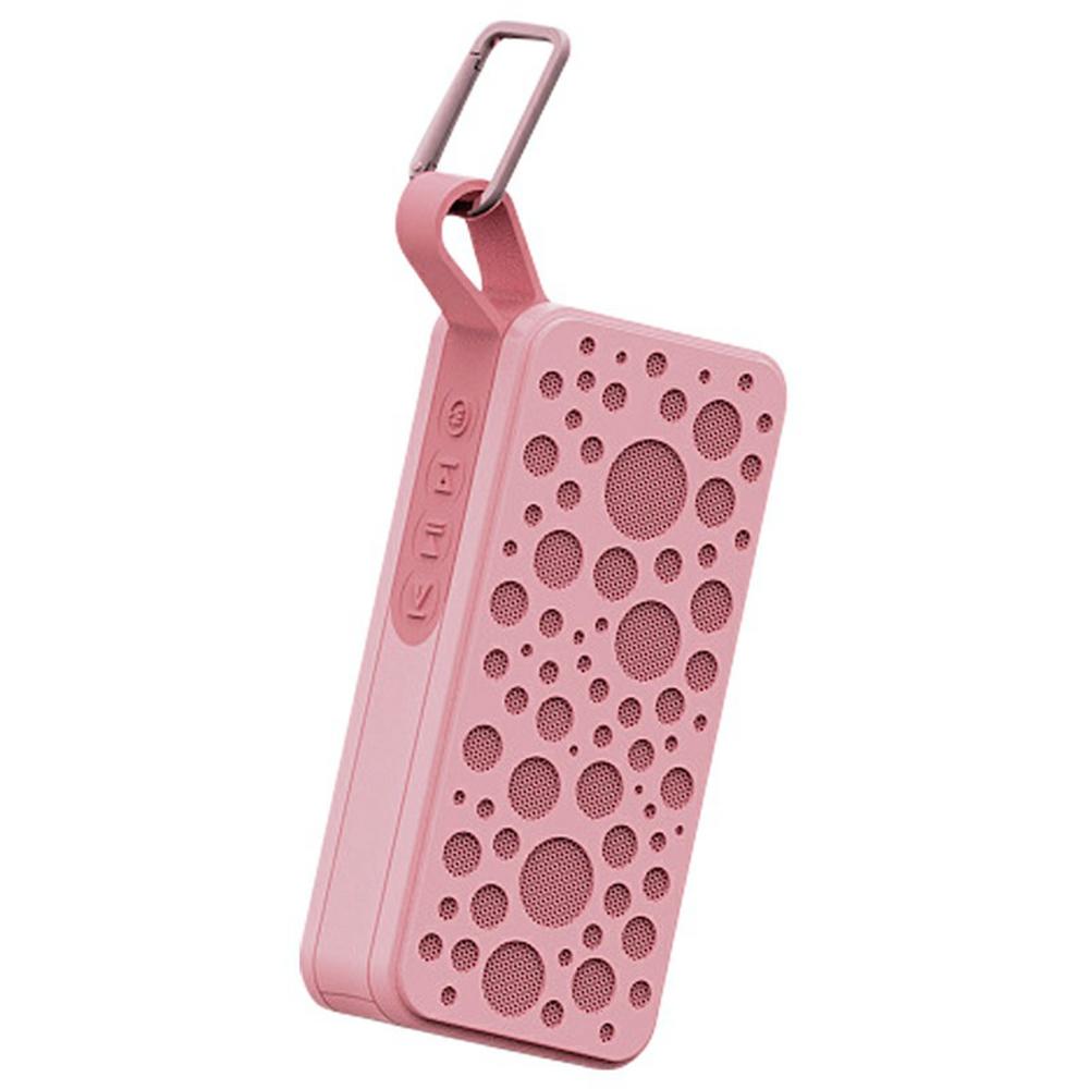 

IPX4 Waterproof Portable Bluetooth-compatible Speaker High Power Sound Bar Wireless TWS Stereo Music Player Pink
