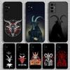 Satanic Goat Satan Devil Phone Case For Samsung S24,S21,S22,S23,S30,Ultra,S20,Plus,Fe,Lite,Note,10,9,5G Black Soft Cover