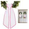 Easter Gingham Canvas Basket Bows Lovely Wreath Sashes for Baby Door Window Festival Party Ornament
