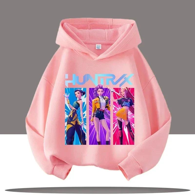 Children's Clothing Y2K KPop Demon Hunters Hoodies Teenage Girls Boys Rumi KPop Demon Hunters Hoody Autumn Casual Long Sleeve