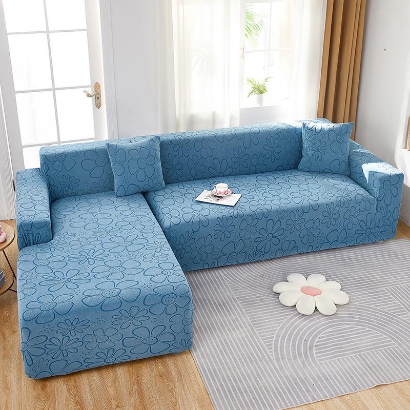 Kationowy Rzeźbiony POKROWIEC na Sofę SŁONECZNIKOWY Sofa Kombinowana Konkubina Kurtka Pyłoodporna Pokrowiec na Sofę All-Inclusive