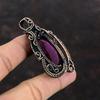 Purple Fire Labradorite Pendant Copper Wire Wrapped Jewelry Gemstone Pendant Copper Pendants Handmade Jewelry Wire Wrapped Pendant For Gift