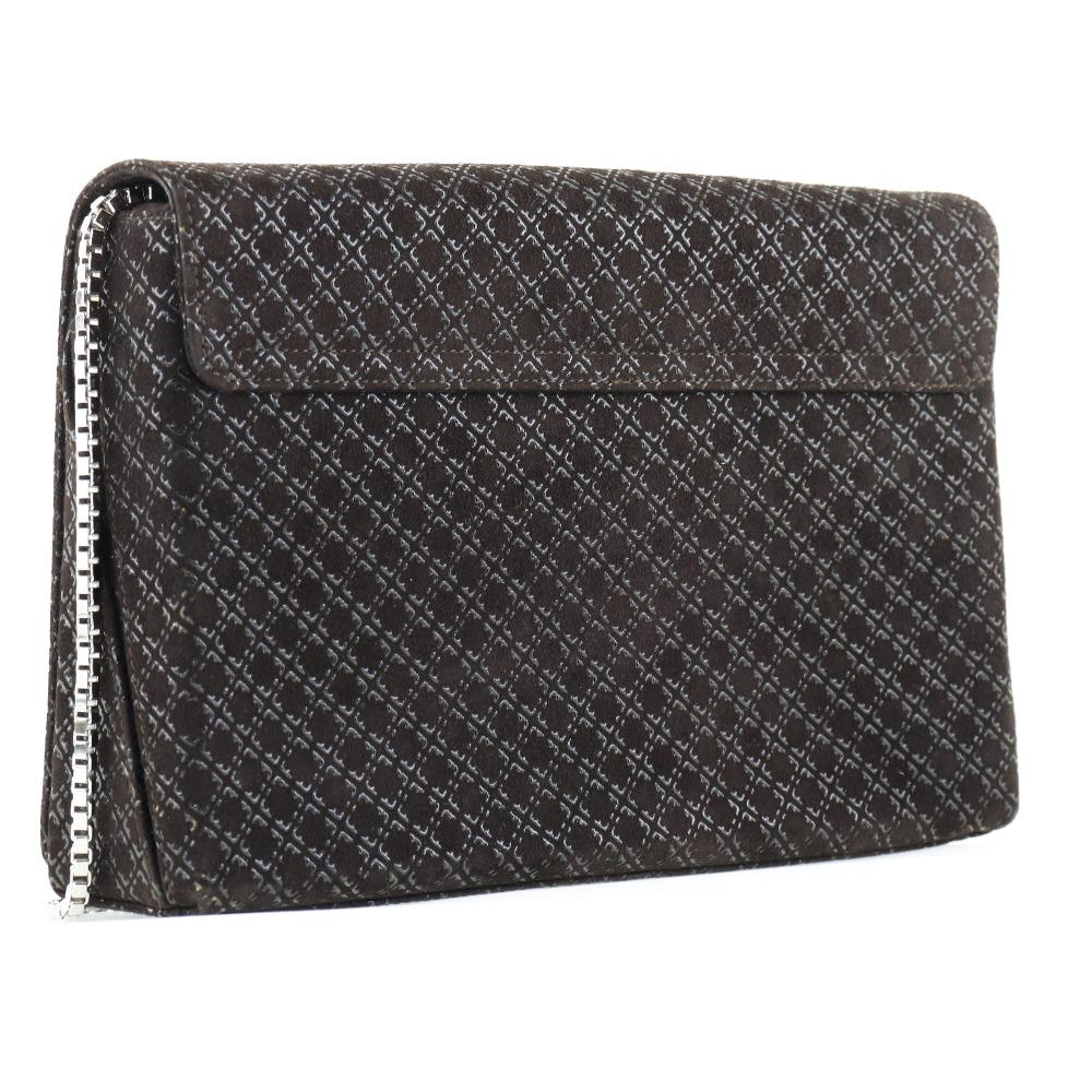 Salvatore Ferragamo ChainShoulder Shoulder Bag AQ-21 8761 Brown Brown/SilverHardware Leather Women Used