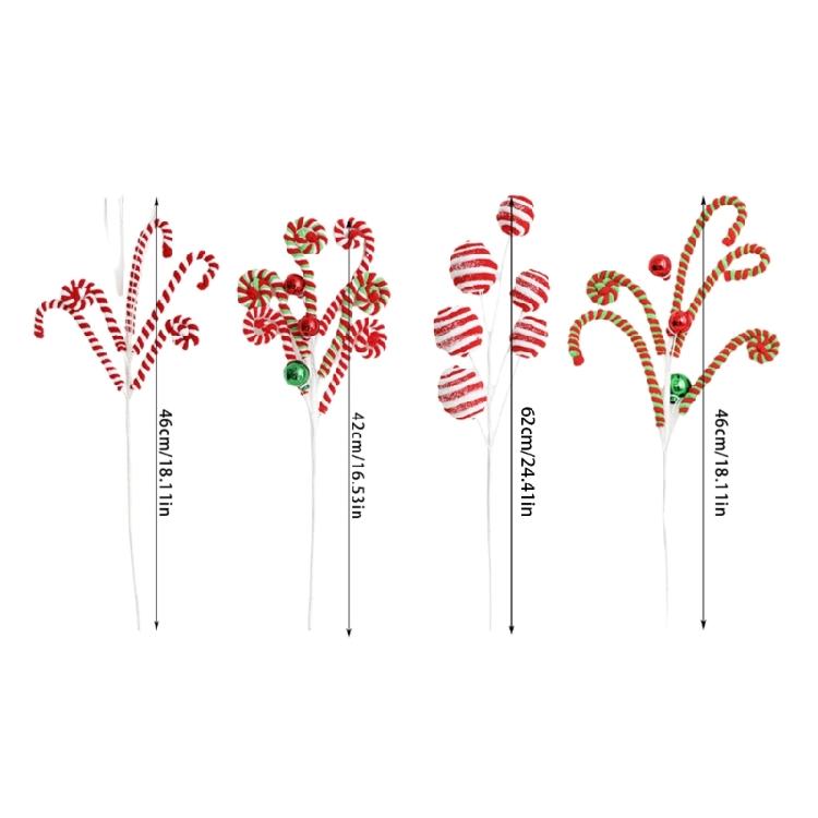 Elegant Christmas Tree Toppers Accent Portable Picks Curly Stem Christmas Tree Toppers In Bright Color