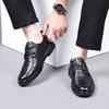 Large Size Summer Versatile Breathable Hollow Casual Men's Shoes Lace-up Low-top Men's Punched Hole Leather Sandals