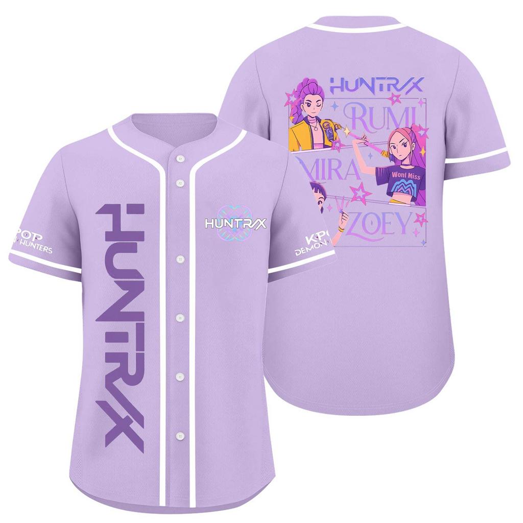 Children's Casual Cartoon Print Short-sleeved Baseball Jerseys Children's Sportswear Top