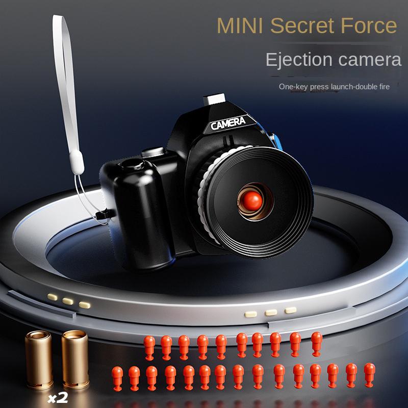 Spy cameras Shooting Pistol Children Role Playing Spy Assault and launch toys Pistol Soft Dart Bullet Toy Gun for Prank Fun Toy