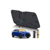 Car Sunshade New Model Flexible Center Front Sunshade for Panda Umbrella 10 Ribs for Sturdy UV Sun Heat Protects Car Interior from Heat and UV Does