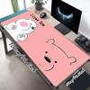 1Pc Love Bear Heart Pink Gaming Mouse Pad Keyboard Desk Mat Non-slip Rubber Lock Edge Waterproof Computer Mousepad for Office Home Decor Y1323