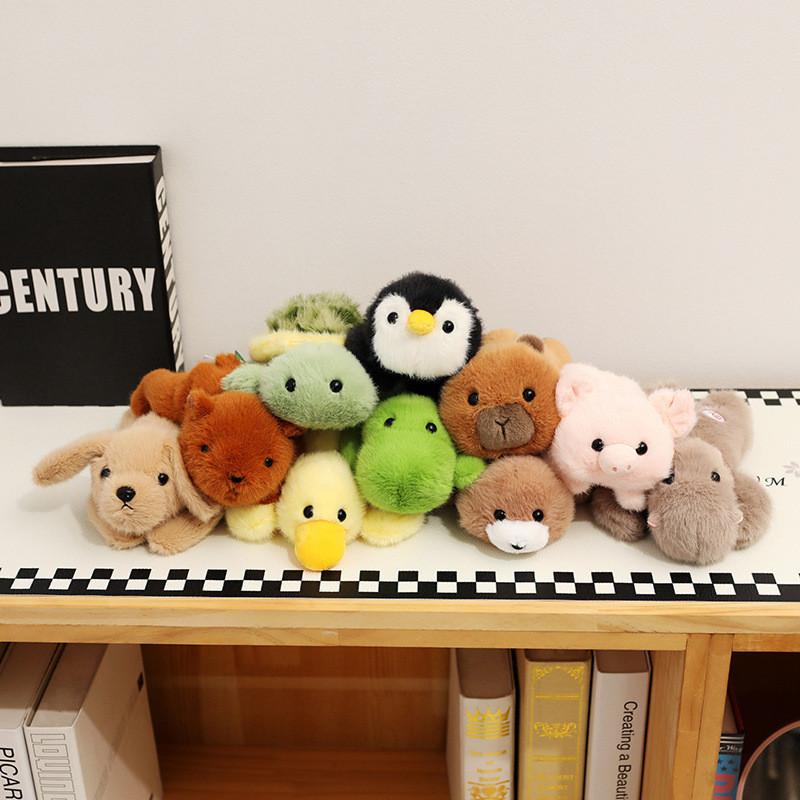 Flat Series Lying Turtle Pig Duck Animal Plush Toy Stuffed Doll Gift Decoration