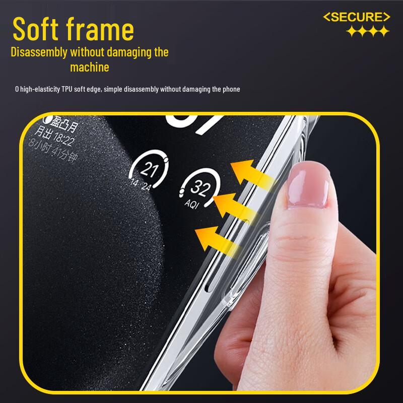 PISEN Clear Magsafe Shockproof iPhone Case