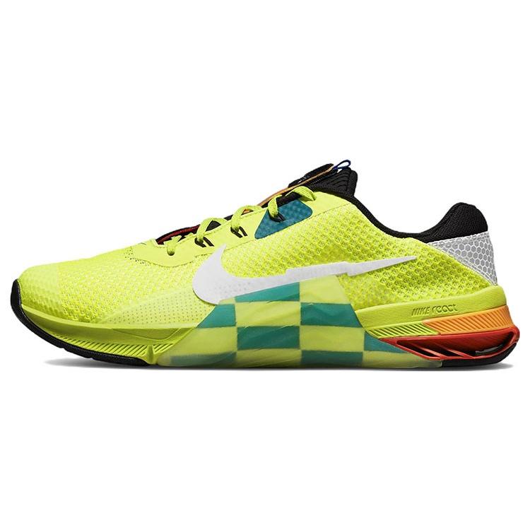Nike Metcon 7 AMP  Volt Bright Spruce Checkered  Men s DH3382-703 EU 41