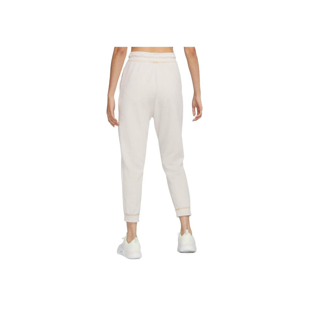 Nike Logo Print Solid Slim Fit Joggers Women Bottoms Off-White DM1612-104