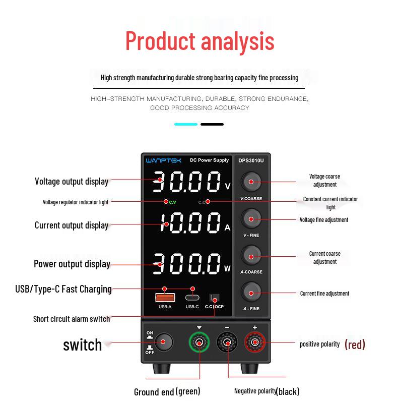 WANPTEK DPS605U Adjustable DC Power Supply for Laptop & Mobile Repair