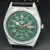 VINTAGE SEIKO 5 AUTOMATIC 6309A JAPAN MENS REFURBISHED GREEN WATCH a442217-1