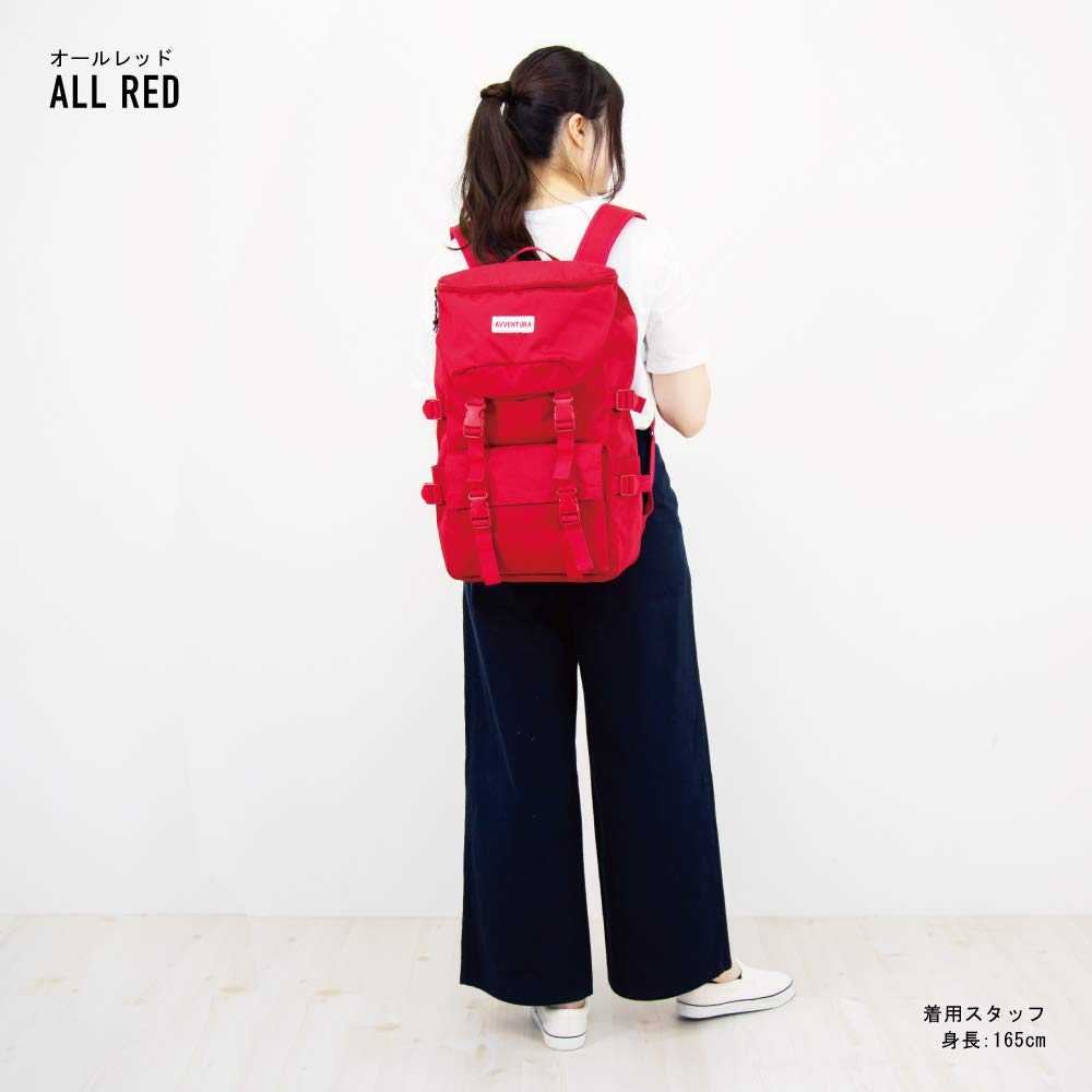 3D Pocket Mountain Backpack, All Red
