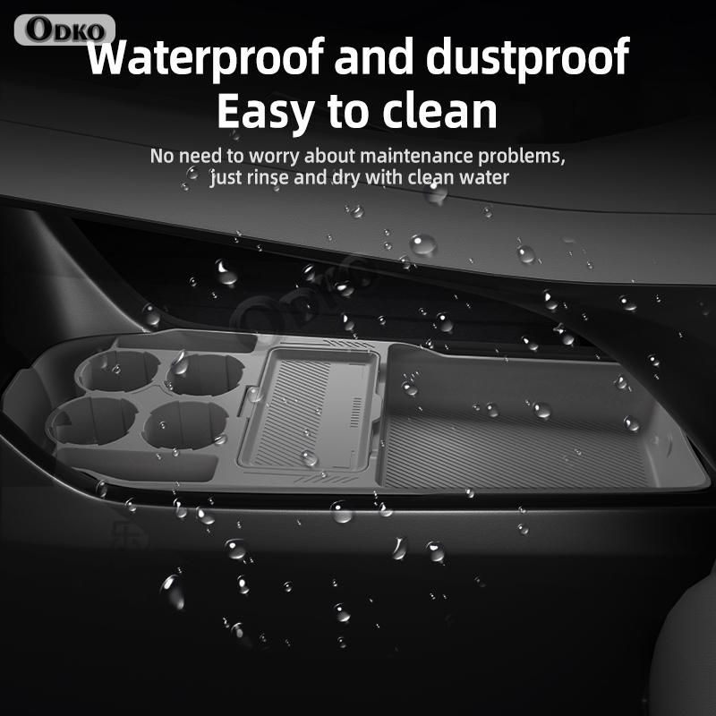 For ONVO L60 Silicone Storage Box Center Console Under Layer Modification Special Car Interior Accessories Organizer