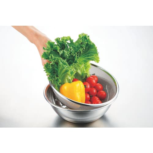 Three Snow Heavy-Duty Colander, 25cm, 18-8 Stainless Steel, Easy to Clean, Strainer, Tsubame-Sanjo, Made in Japan, Three Snow Shinkoshi Works, 31301