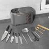Kitchen Accessories Tool Rest Multifunction Storage Organizer Rack Condiment Box Removable Drain Tray Hollow Back Ventilation