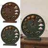 Festive Yard Ornaments Season Clock Decor Round Month Calendar Wooden Seasonal Farmhouse Perpetual Thanksgiving Garden